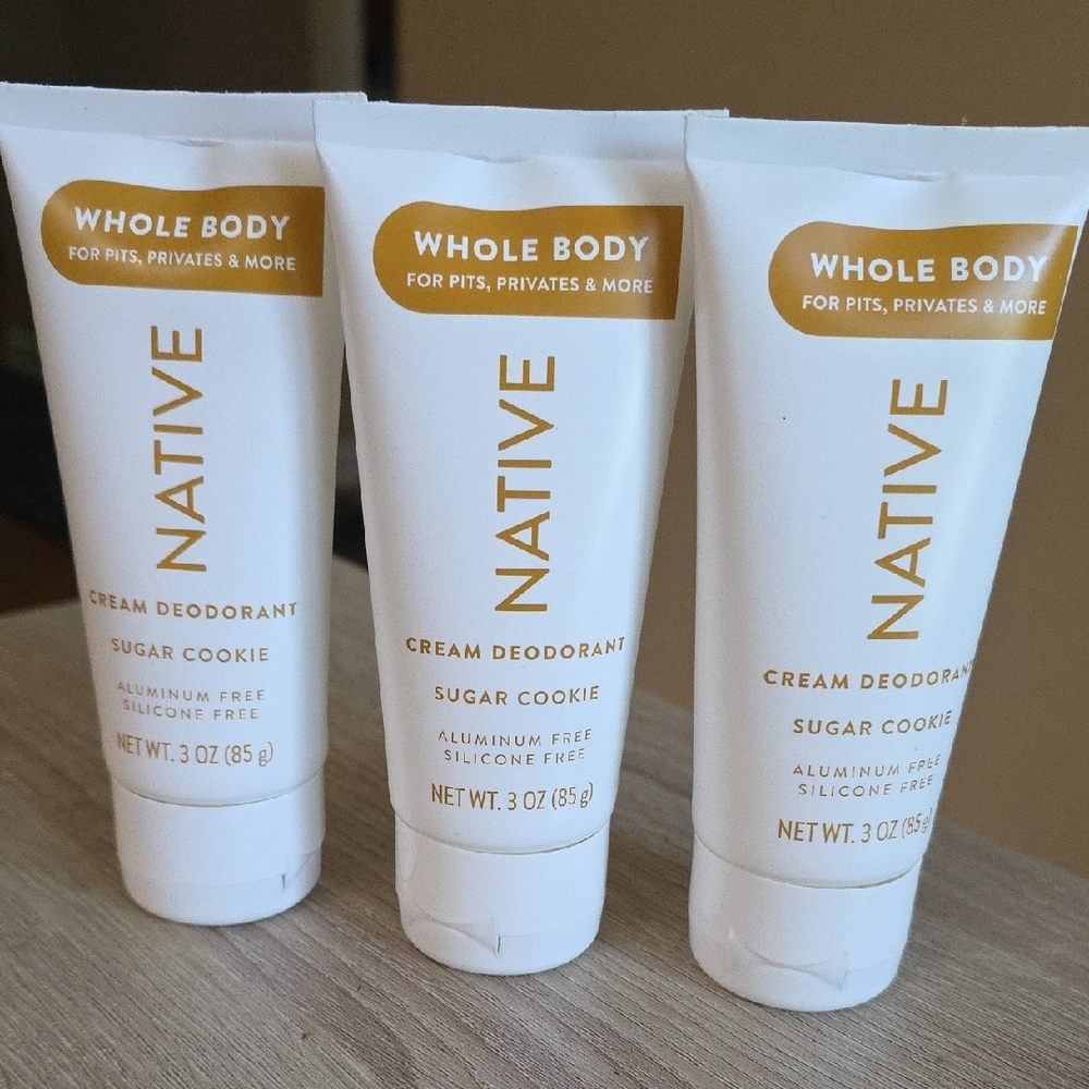 Native Sugar Cookie Cream Deodorant Trio